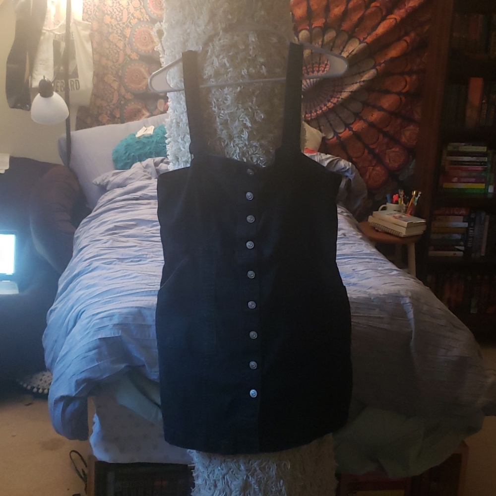 Black Overall Dress